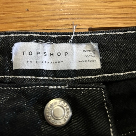 Black Shiny Coated High Waisted Jeans - Picture 4 of 8